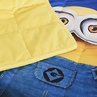 Couverture lestée pour enfants Minions Détestable Moi (36 x 48 pouces), 5 lbs