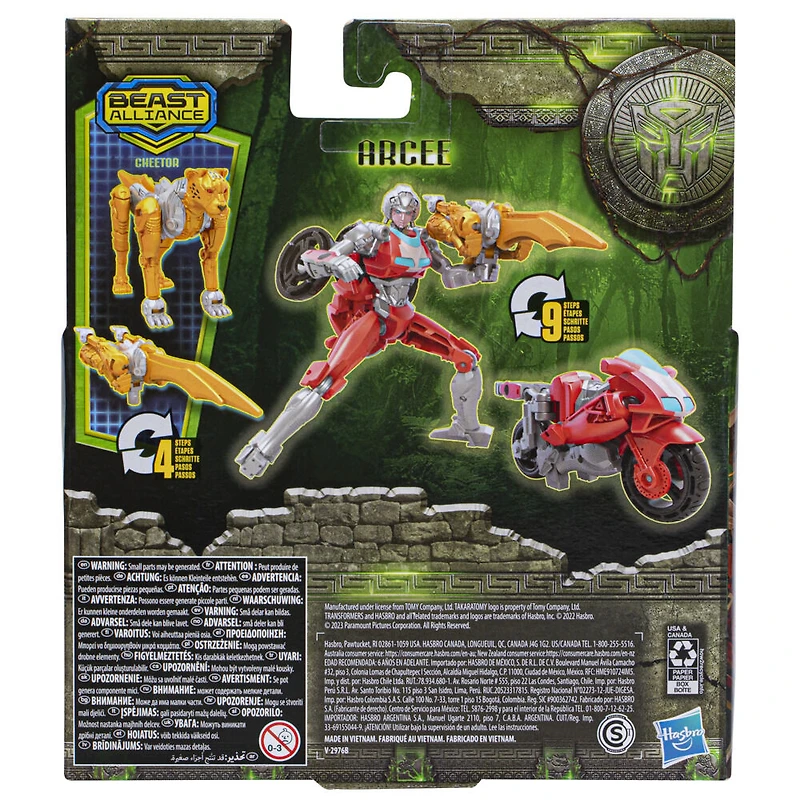 Transformers: Rise of the Beasts, pack de 2 figurines Beast Alliance Beast Weaponizers Arcee, 12,5 cm