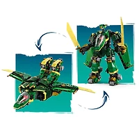 LEGO NINJAGO L'avion-Robot de Lloyd, Ensemble de Construction de Combat de Dragon avec 5 Figurines 71845