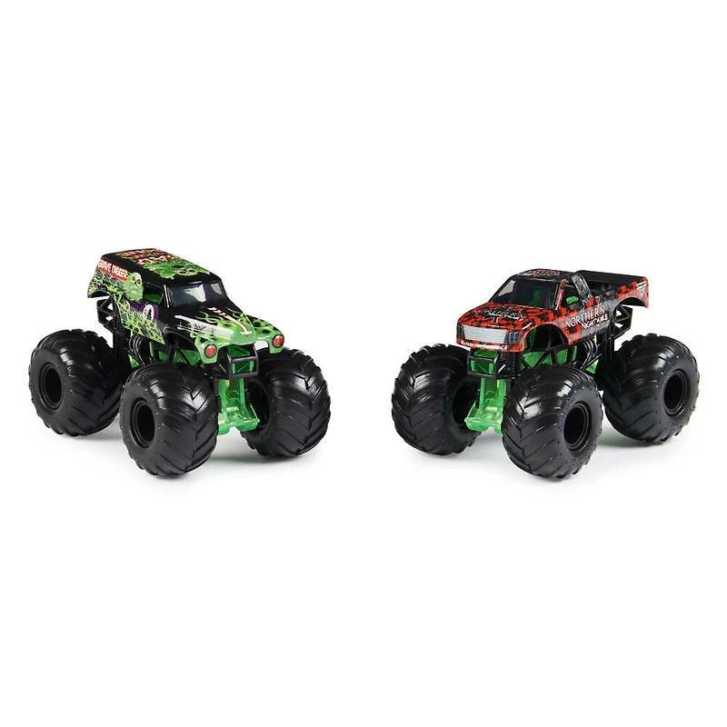 Monster Jam, Monster trucks officiels en métal moulé Grave Digger Vs. Northern Nightmare, échelle 1:64