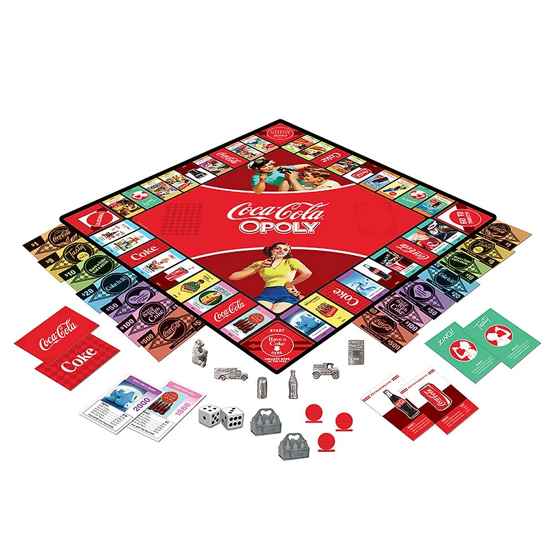Masterpieces Puzzle Company Coca-Cola Opoly Board Game - English Edition