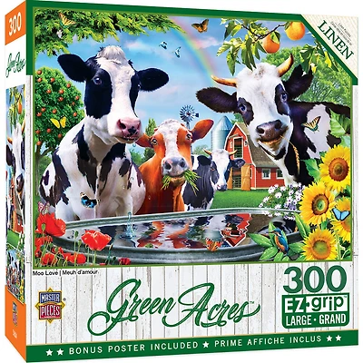 Masterpieces Puzzle Company Green Acres - Moo Love Casse-Tête De 300 Pièces - Édition anglaise