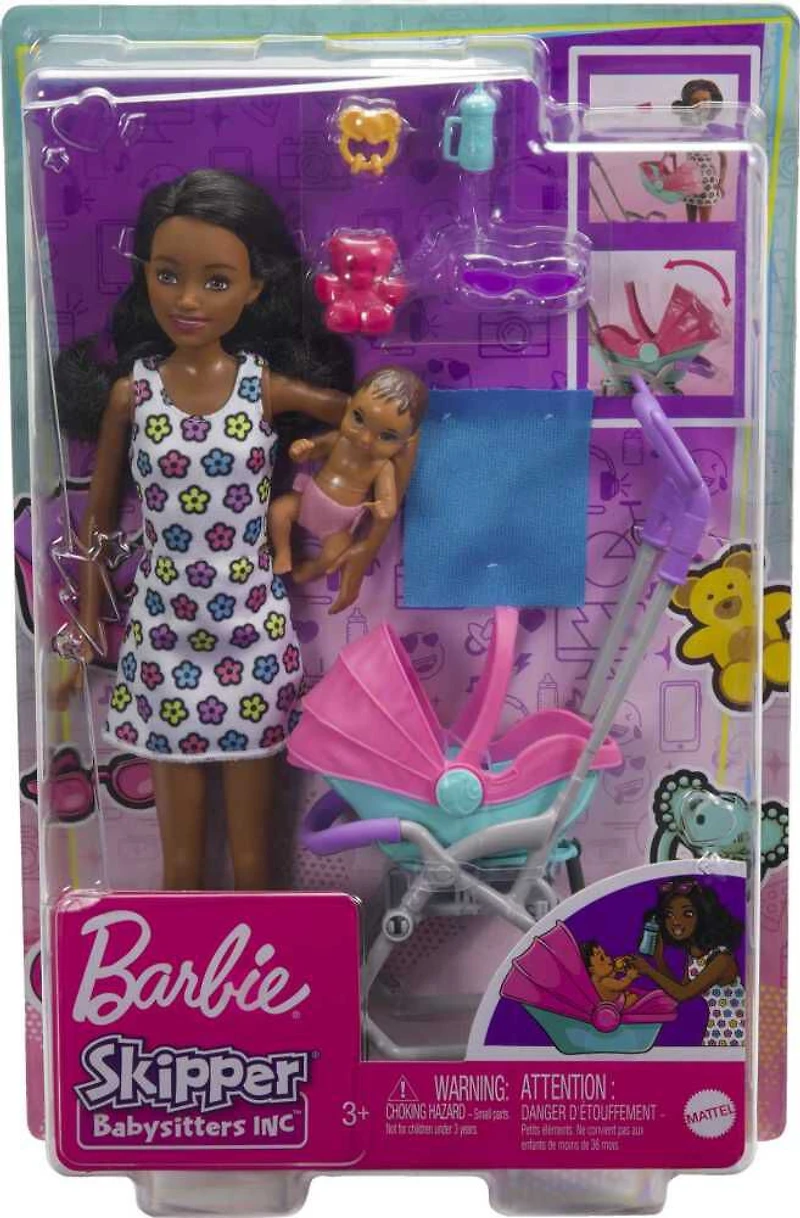 Barbie Skipper Babysitters Inc. Doll and Stroller Playset