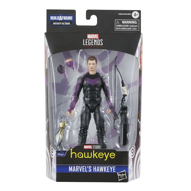 Marvel Legends Series, figurine de collection Marvel's Hawkeye de 15 cm de la série MCU Disney+ Hawkeye, 4 accessoires et 1 pièce Build-a-Figure