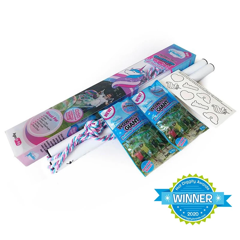 WOWMAZING Kit de bulles géantes sur le thème de licorne