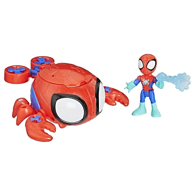 Marvel Spidey et ses Amis Extraordinaires Water-Webs Araignée de mer, sous-marin jouet