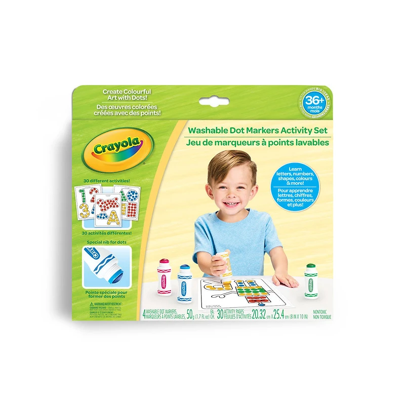 Ensemble de marqueurs à points lavables Crayola