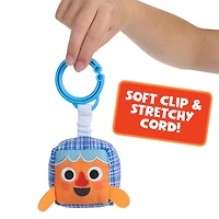 Peluche sensorielle super simple Monster Rizzo (bleu) avec plus de 5 fonctionnalités sensorielles