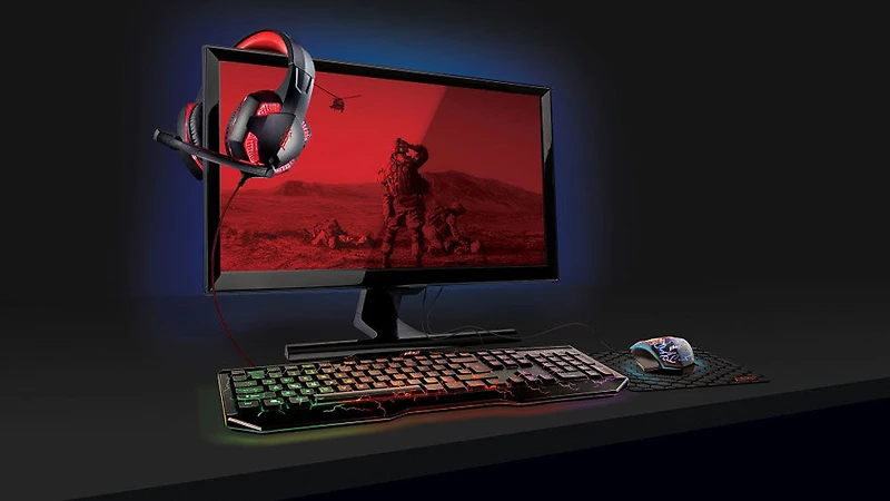 Pack clavier et casque de jeu Packard Bell RUCKUS