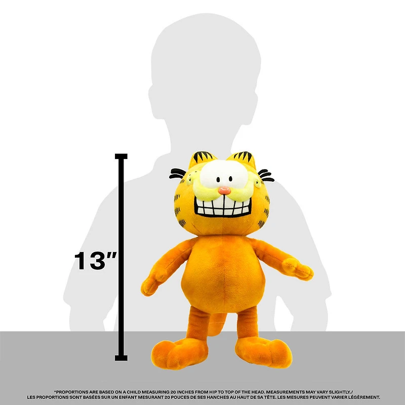 Garfield en peluche version classique- expression souriante - Moyen
