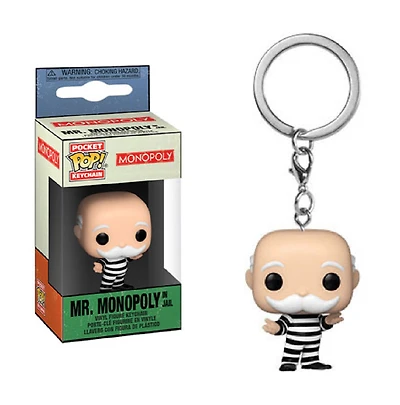 Porte-clés en Vinyle Criminal Uncle Pennybags par Funko POP! Monopoly