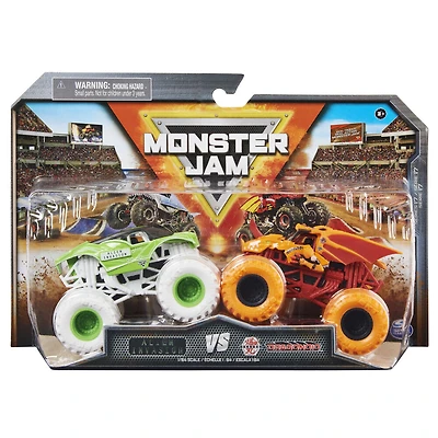 Monster Jam, Monster trucks officiels en métal moulé Alien Invasion Vs. Bakugan Dragonoid, échelle 1:64