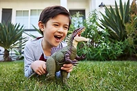 Jurassic World Chaos Theory Battle Roarin' Becklespinax Dinosaur Action Figure