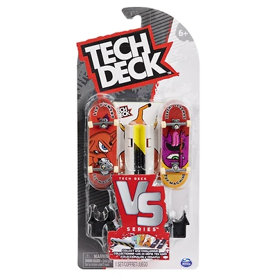 Tech Deck, Toy Machine Versus Series, Coffret de 2 fingerboards à collectionner et obstacle