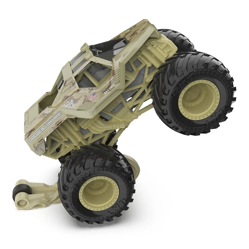 Monster Jam, Monster truck Soldier Fortune officiel, véhicule en métal moulé, série Legacy Trucks, échelle 1:64