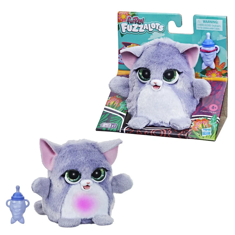 furReal Fuzzalots Kitty Color-Change Interactive Feeding Toy