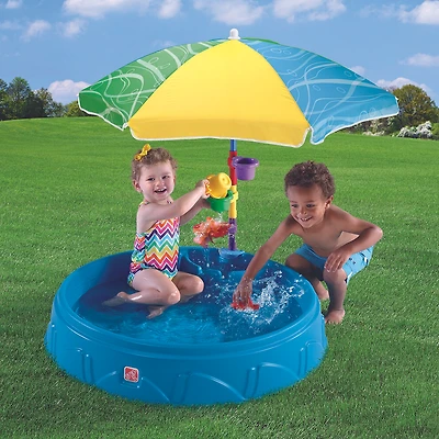 Piscine et plaisir à l'ombre de Step2 - Bleu