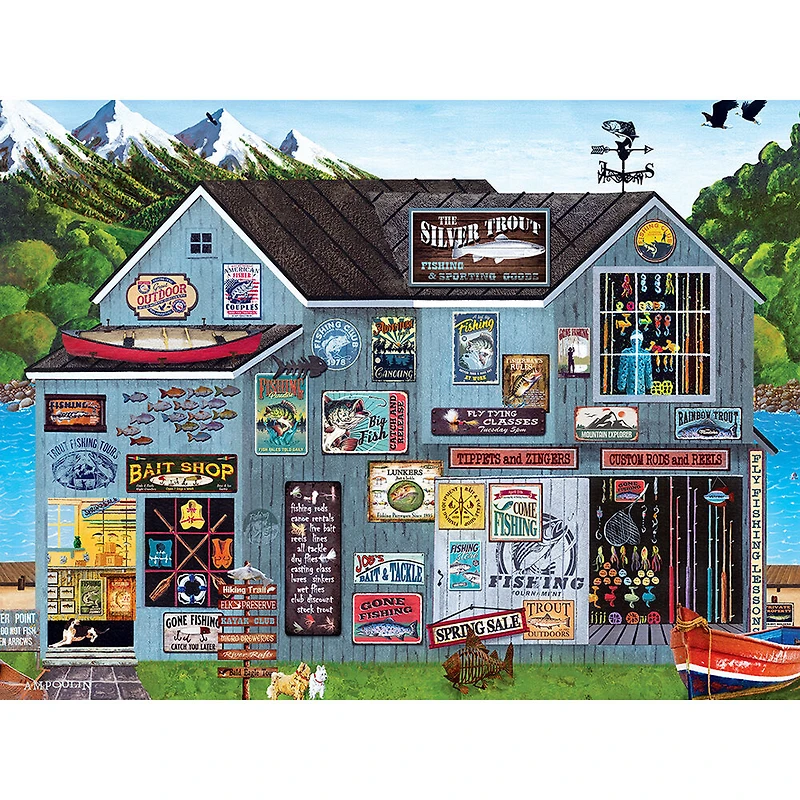 Casse-Tête De 300 Pièces  EzGrip "Campside" - "The Silver Trout"