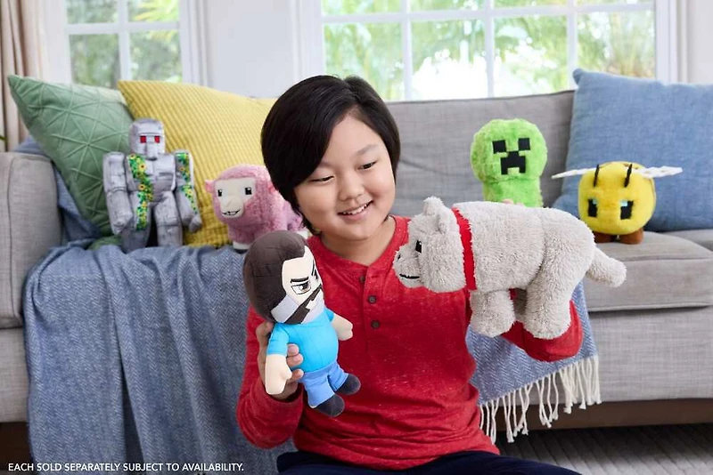 Minecraft Film Peluche souple 20,32cm Steve, de collection