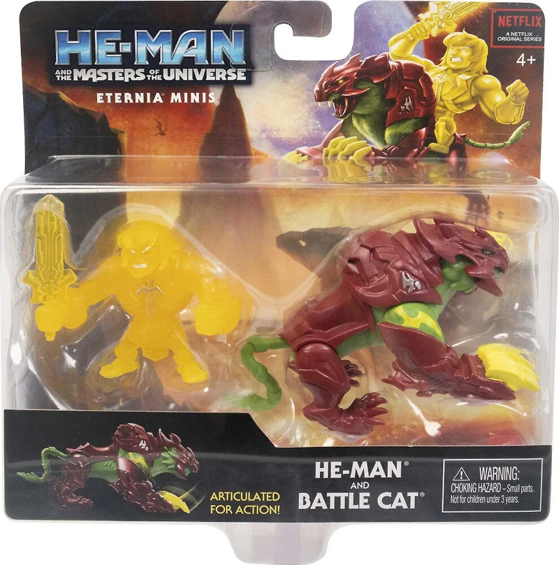 Masters of the Universe - MINIS Eternia - Coffret He-Man et Cringer (Battle Cat)