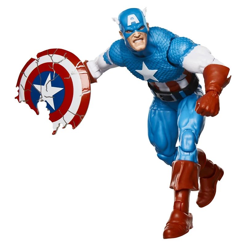 Marvel Legends Series Captain America, figurine de collection de 15 cm, inspirée des bandes dessinées rétro Avengers Marvel Secret Wars