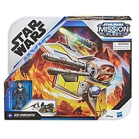 Star Wars Mission Fleet, Anakin Skywalker et chasseur Jedi, classe stellaire, figurine de 6 cm avec véhicule