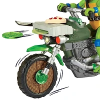 Les Tortues Ninja Mutantes: Mutant Mayhem Ninja Kick Cycle avec la figurine exclusive Leonardo