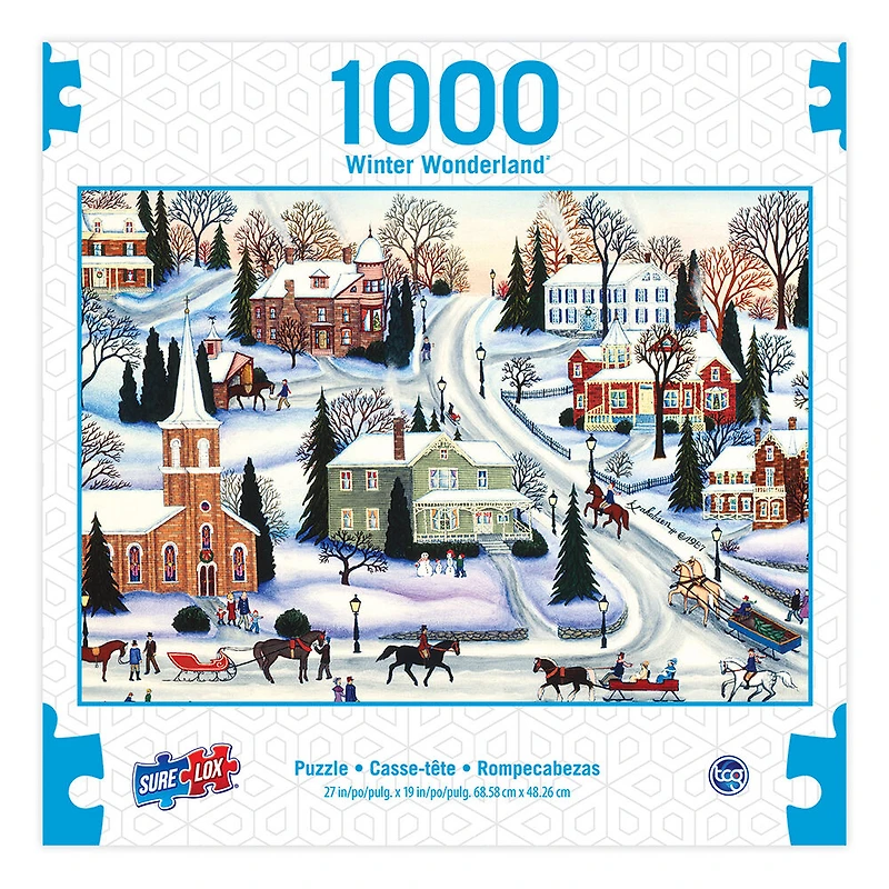 SureLox Puzzles - Winter Wonderland Collection - Winter in Galena - 1000 Pieces