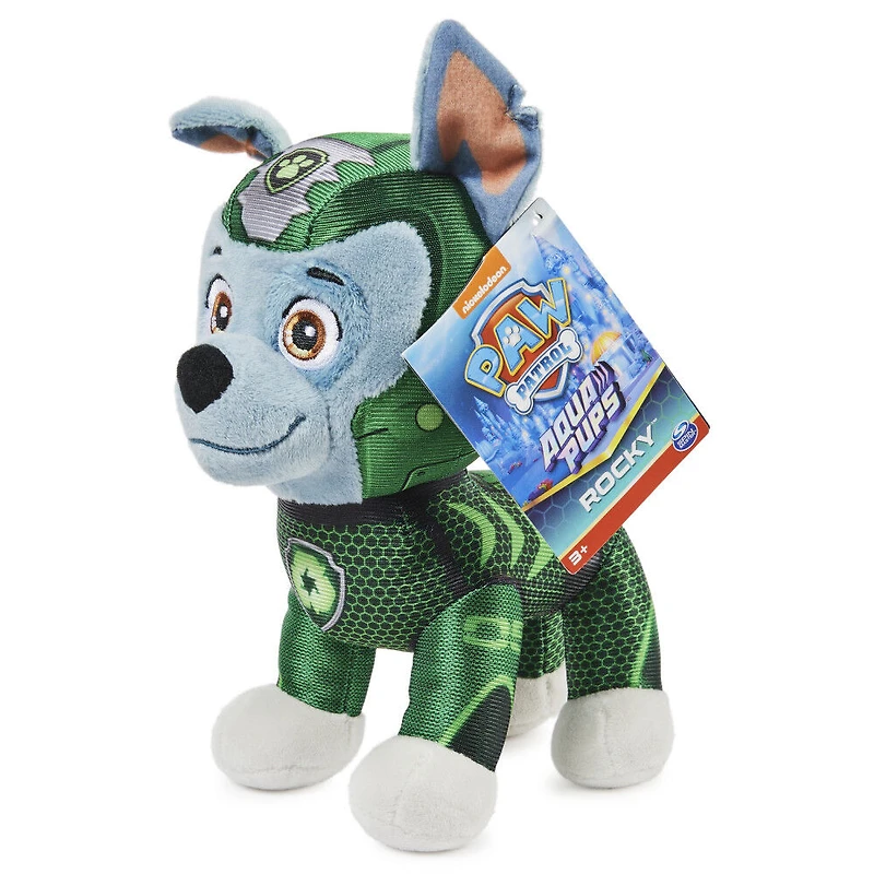 PAW Patrol, Peluche Aqua Pups Rocky, 20 cm