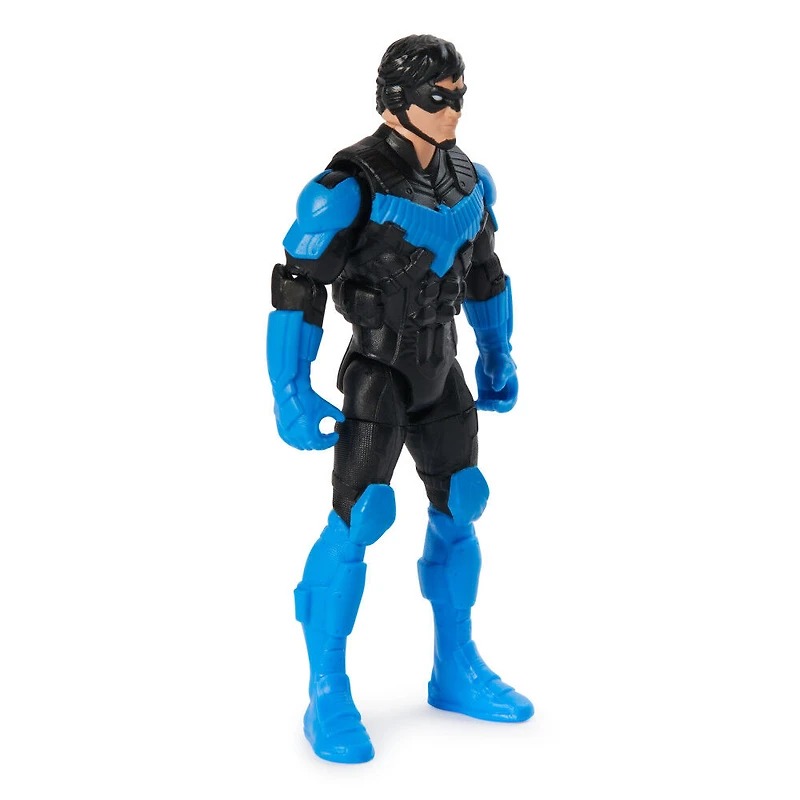DC Comics, Figurine articulée Nightwing avec 2 accessoires mystère, 10 cm
