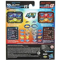 Beyblade Burst QuadStrike Dual Pack, pack de 2 toupies de compétition Komet Helios H8 and Tidal Pandora Epic P8