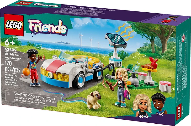 LEGO Friends Electric Car and Charger Building Toy for Kids 42609