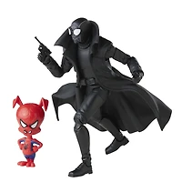 Marvel Legends Series Spider-Man, figurine Spider-Man Noir et Spider-Ham 60e anniversaire de 15 cm, 2 accessoires - Notre exclusivité