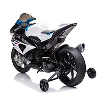 KIDSVIP Moto sous licence BMW HP4 12 V avec roues en caoutchouc