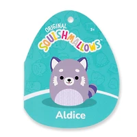 Squishmallows 12" Plush - Aldice the Purple Red Panda with Lavender Embossed Cable Knit Belly