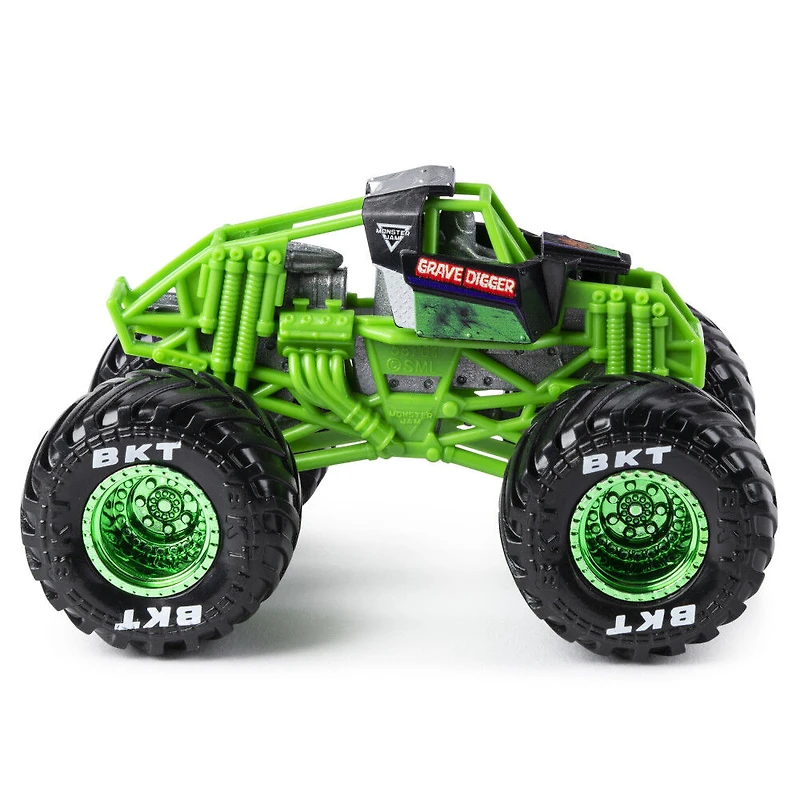 Monster Jam, Official Grave Digger Monster Truck, Die-Cast Vehicle, Training Trucks Series, 1:64 Scale