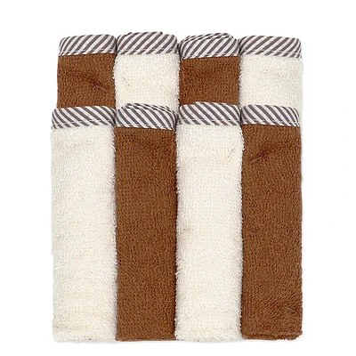 Baby Mode Signature Tan & Washcloth- Set of 8