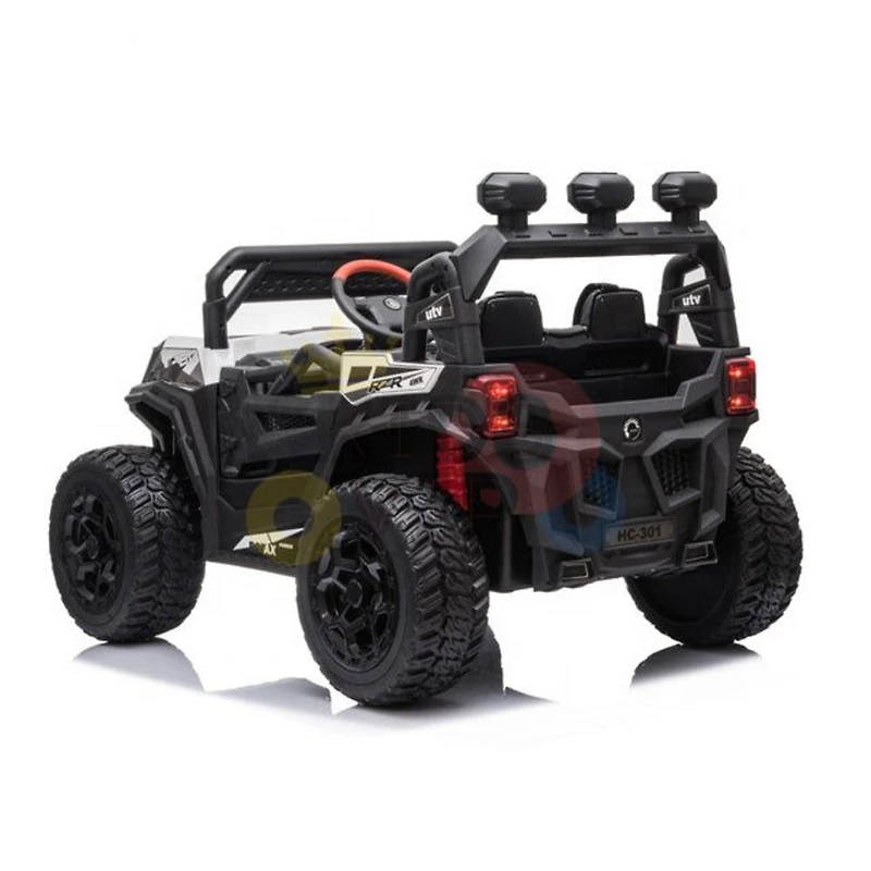 KidsVip 12V Kids and Toddlers 4WD Junior Sport Utility Ride On Buggy/UTV w/Remote Control - White - English Edition