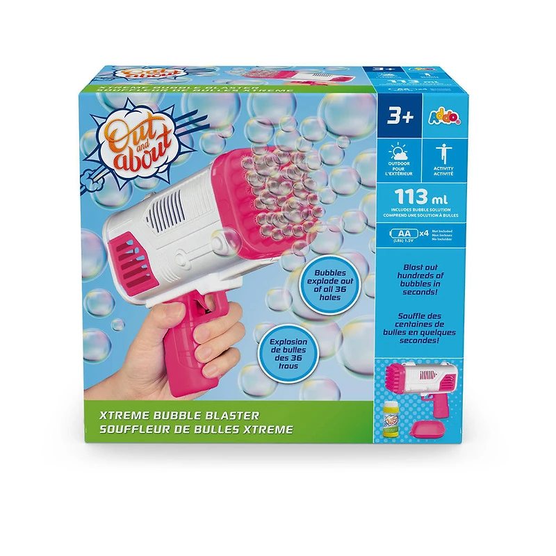 Out and About pistolet à bulles extrême rose  - Notre Exclusivité