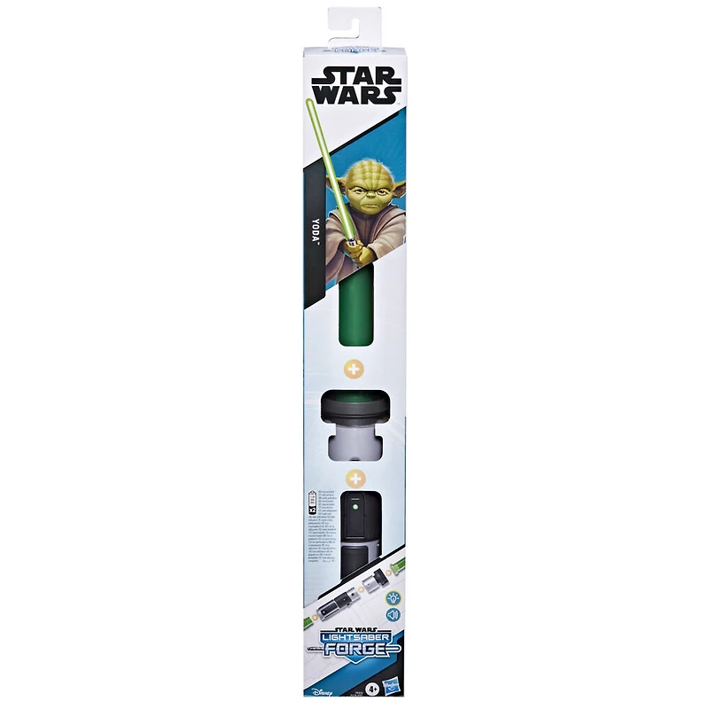 Star Wars Lightsaber Forge Yoda, sabre laser électronique vert personnalisable, jouets Star Wars pour enfants