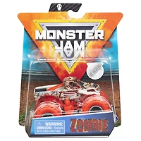 Monster Jam, Official Zombie Monster Truck, Die-Cast Vehicle, Nitro Neon Series, 1:64 Scale