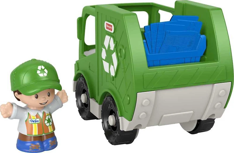 Véhicule à pousser Camion de recyclage Little People de Fisher-Price