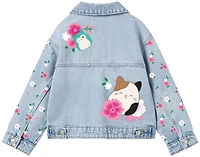 Squishmallows Winston & Cam Flower Veste en jean Bleu 