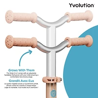 Yvolution Glider 2in1 3-wheel Scooter & Ride-On - Peach-Blue