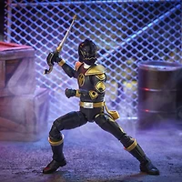 Power Rangers Lightning Collection, Dino Tonnerre Ranger Noir, figurine articulée premium de 15 cm de collection