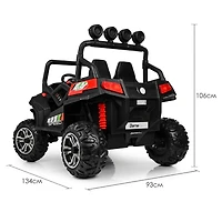 KidsVip 24V Enfants et Tout-Petits UTV Viper 4x4 Voiture Eléctrique avec Commande à Distance - Rouge - Édition anglaise