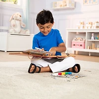 Melissa & Doug Natural Play: jouer, dessiner, créer un kit de dessin et d'aimants réutilisables - Dinosaures (41 aimants