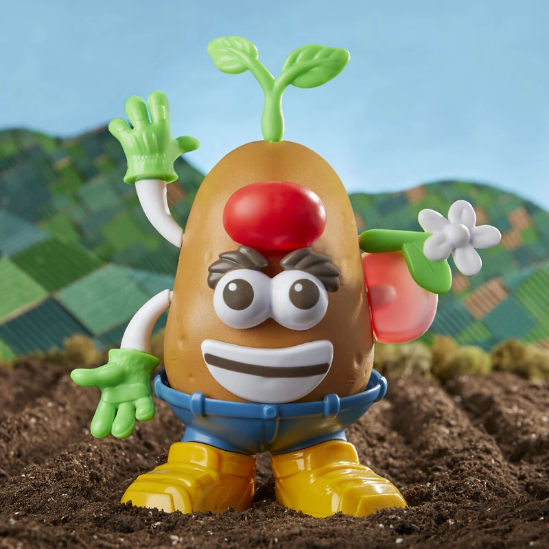Mr. Potato Head Goes Green, 15 Parts and Pieces Made with Plant-Based Plastic, Kids Toys