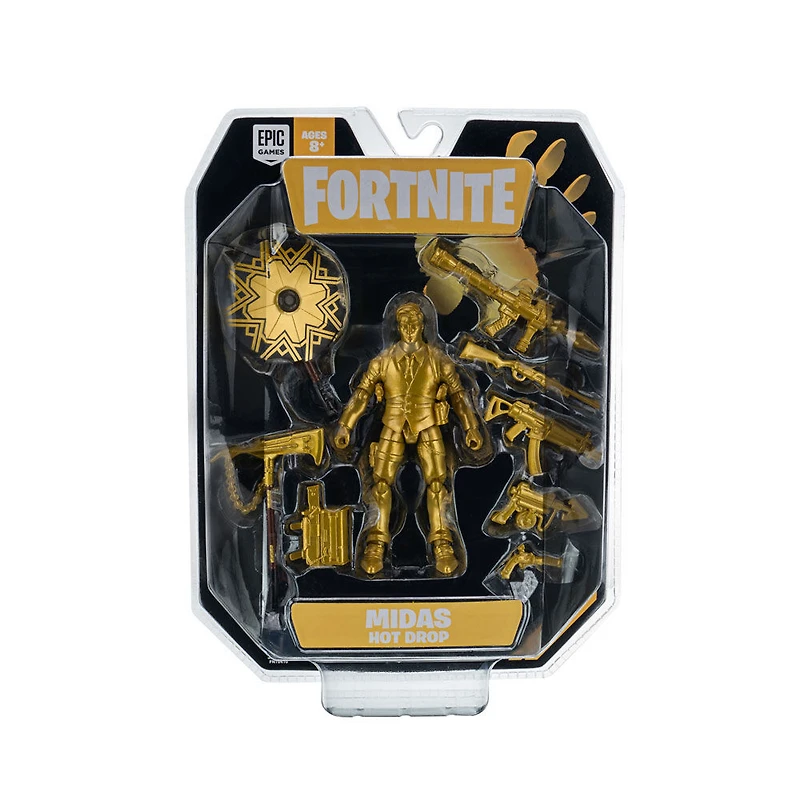 Fortnite paquet de 1 figurine Hot Drop - Midas - Or