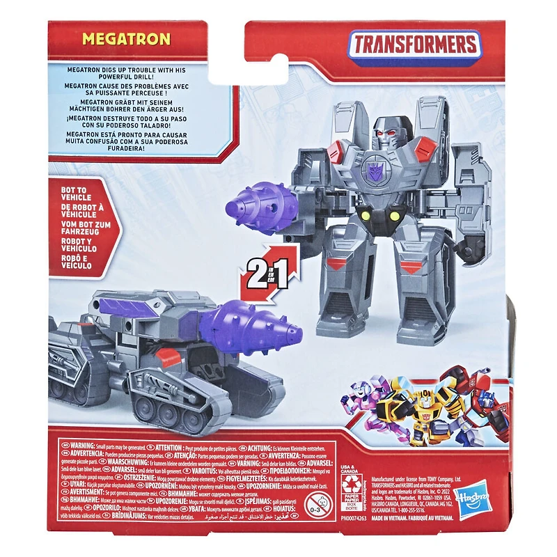 Transformers Classic Heroes Team Megatron, figurine convertible de 11 cm